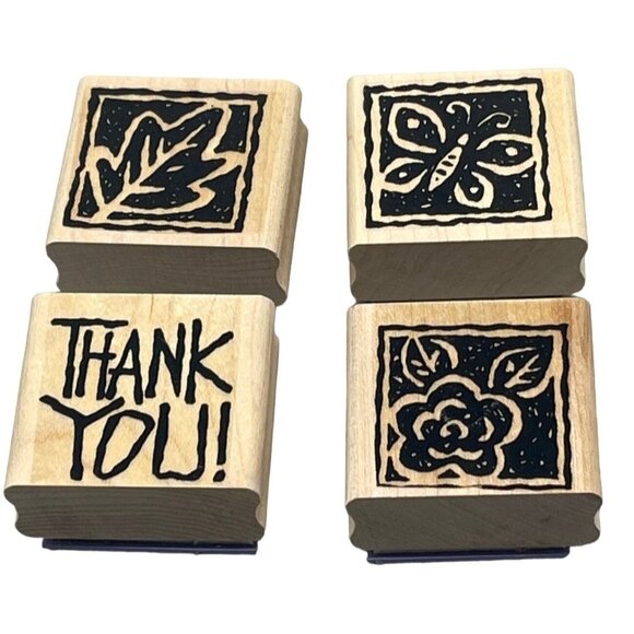 Stampin' Up! | Office | Stampin Up Stamps Set Of 4 Thank You Butterfly ...